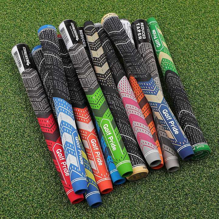 2 Pcs Red Standard MCC PLUS4 Golf Grip - Standard Rubber and Cotton Thread Hybrid, 265 mm, 52g, Core 60