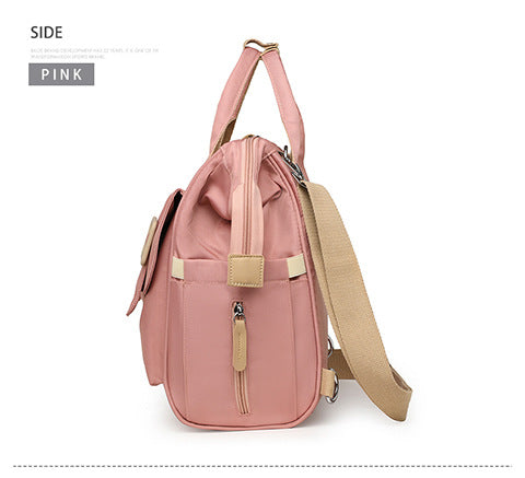 Pink Multifunctional Insulated Lunch Bag for Women - Waterproof, Lightweight, and Stylish for Picnics and Outings