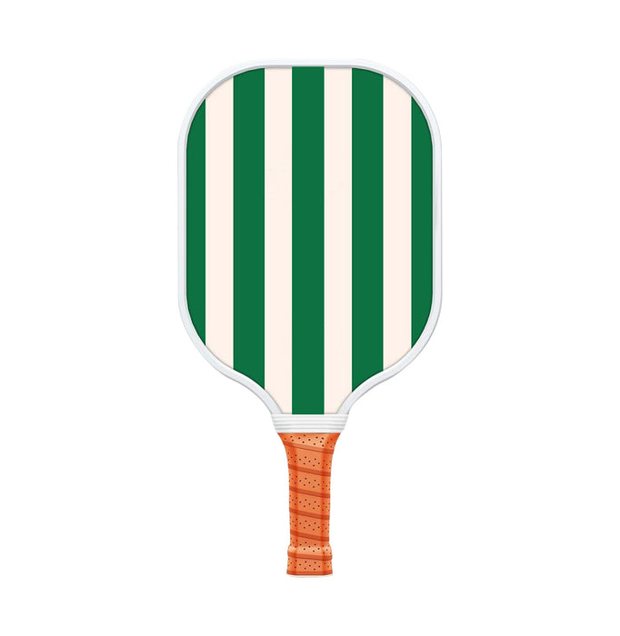 Style 4 White And Green T700 Carbon Fiber & Fiberglass Pickleball Paddle - Lightweight 220g with Anti-Slip TPU Grip for Training & Competition