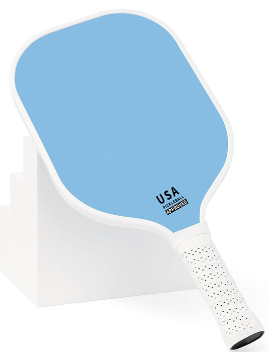 Red Fiberglass Pickleball Paddle - Lightweight 215g with Anti-Slip TPU Grip for Outdoor Sports