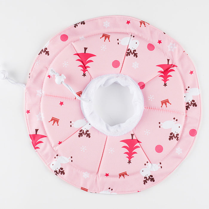2 Pcs Size S Pink Comfortable Pet Recovery Collar | Waterproof Anti-Lick Collar for Cats & Dogs
