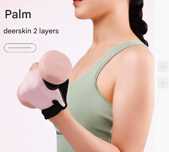 S Pink Children's Summer Cycling Gloves - Breathable Half-Finger Non-Slip Fitness Training Gloves for Weightlifting