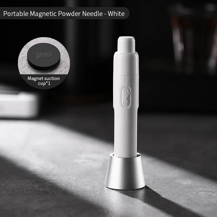 White Telescopic Magnetic Stainless Steel Coffee Tamper Needle - Espresso Powder Distributor