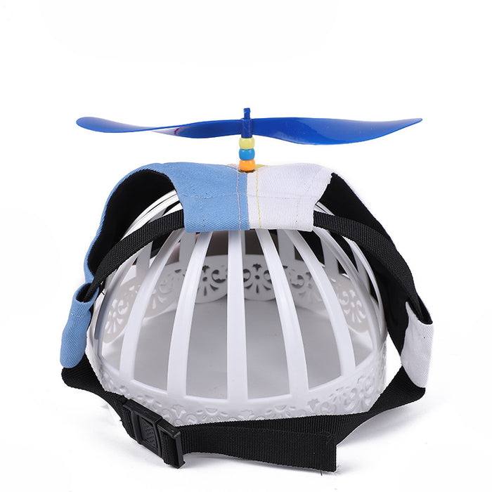 S Green Pet Baseball Cap with Spinning Propeller - Colorful Fun Design - See Details for Sizing