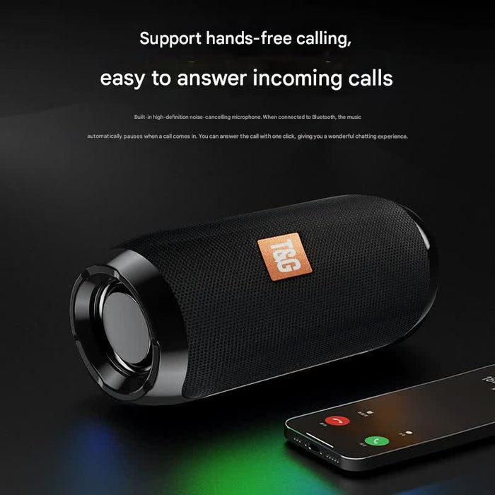 Green (triangle blue) Portable Bluetooth Speaker - HiFi 360 Degree Audio Wireless Mini Speaker, Support Hands-free Calling