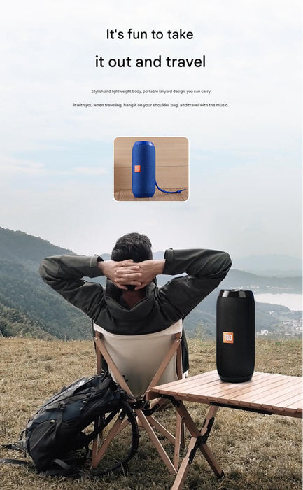 Green (triangle blue) Portable Bluetooth Speaker - HiFi 360 Degree Audio Wireless Mini Speaker, Support Hands-free Calling