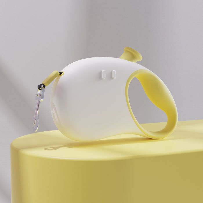 Retractable Dog Leash - Reflective Pet Lead with 3m Extension, One-Button Control(Yellow)