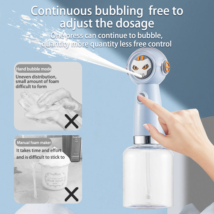 Dark blue Electric Pet Shampoo Foamer Gun - Dense Foam, Quiet Operation, Easy Bath