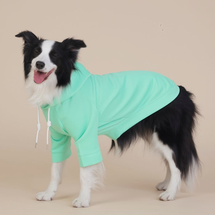 Green Classic Dog Sweatshirt with Hood & Drawstrings - For Large Dogs (Size : 3XL)