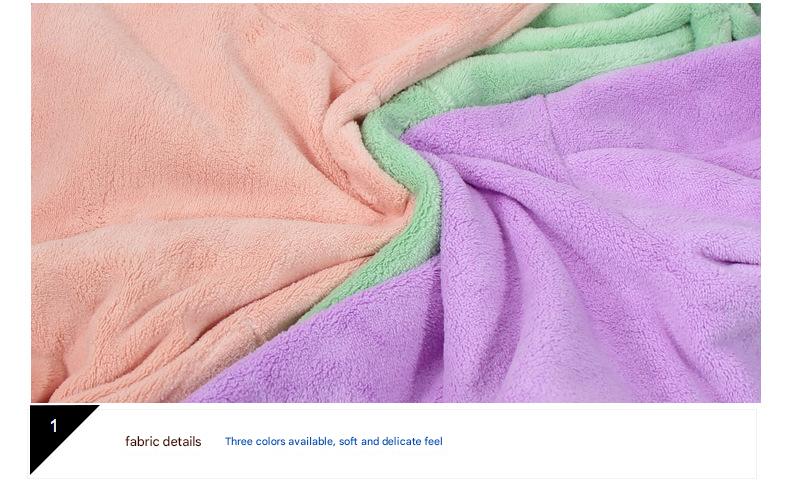 Purple Hooded Dog Bathrobe - Super Absorbent, Adjustable Fit, Cozy Pet Towel (Size : M)