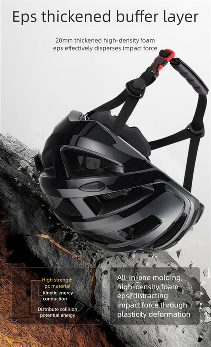 White and Blue Ultra-Light Adult Cycling Helmet - CE & CPSC Certified, In-Mold Safety for Road & Mountain Biking