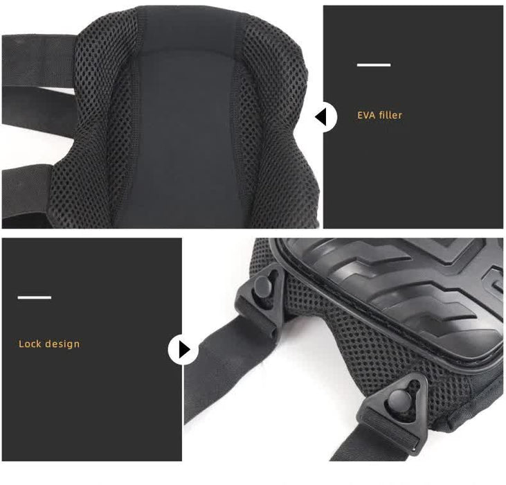 1 Pair Black Professional Hard Shell Knee Pads - Heavy Duty Protection for Work, Construction, Gardening & Outdoor Sports
