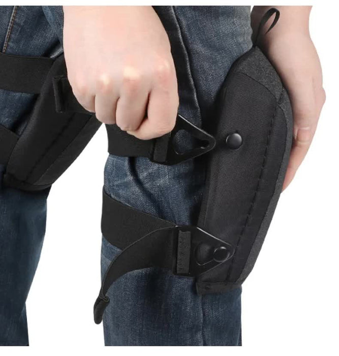 1 Pair Yellow Professional Hard Shell Knee Pads - Heavy Duty Protection for Work, Construction, Gardening & Outdoor Sports