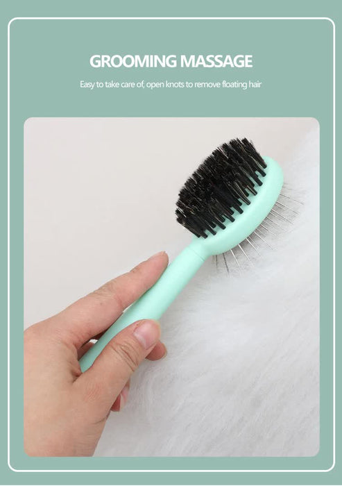 Green And Blue Complete 5-in-1 Pet Grooming Care Kit - Professional Deshedding Brushes, Combs & Nail Clippers Set for Dogs & Cats