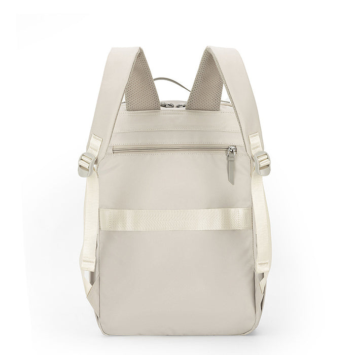 Pink Slim Minimalist Laptop Backpack - Shockproof & Anti-Theft Design, Travel-Friendly with Luggage Strap, Water-Resistant