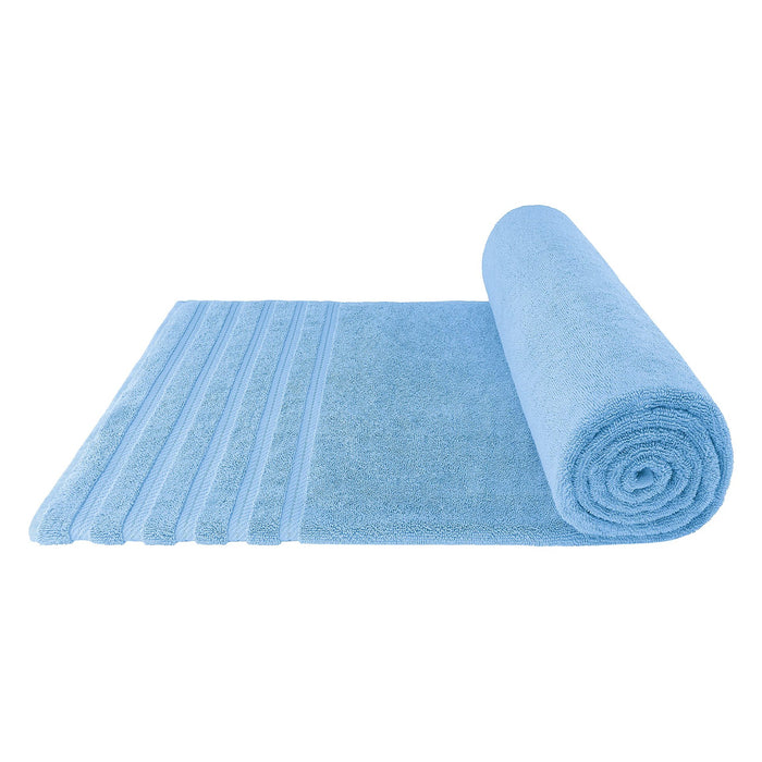Grey Luxury 6-Piece Combed Cotton Towel Bale Set - Ultra Soft & Absorbent Bath, Hand, Face Towels