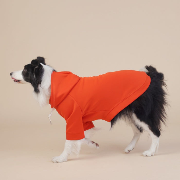 Orange Classic Dog Sweatshirt with Hood & Drawstrings - For Large Dogs (Size : 7XL)