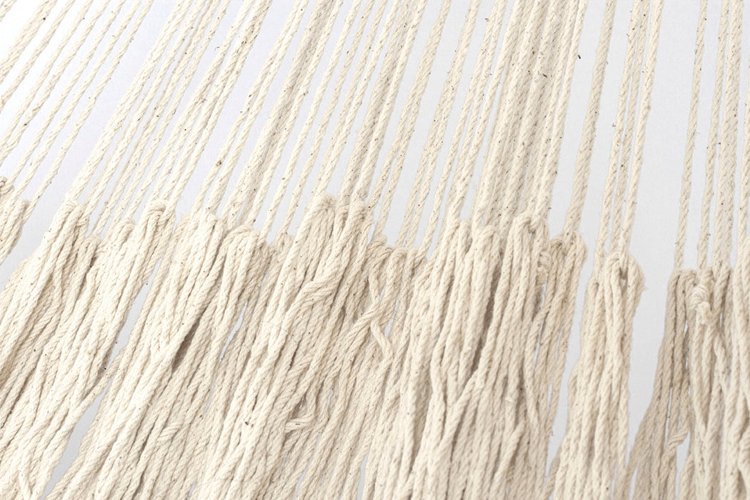 Ivory Cascade, hand woven rope Authentic Mexican Hammock