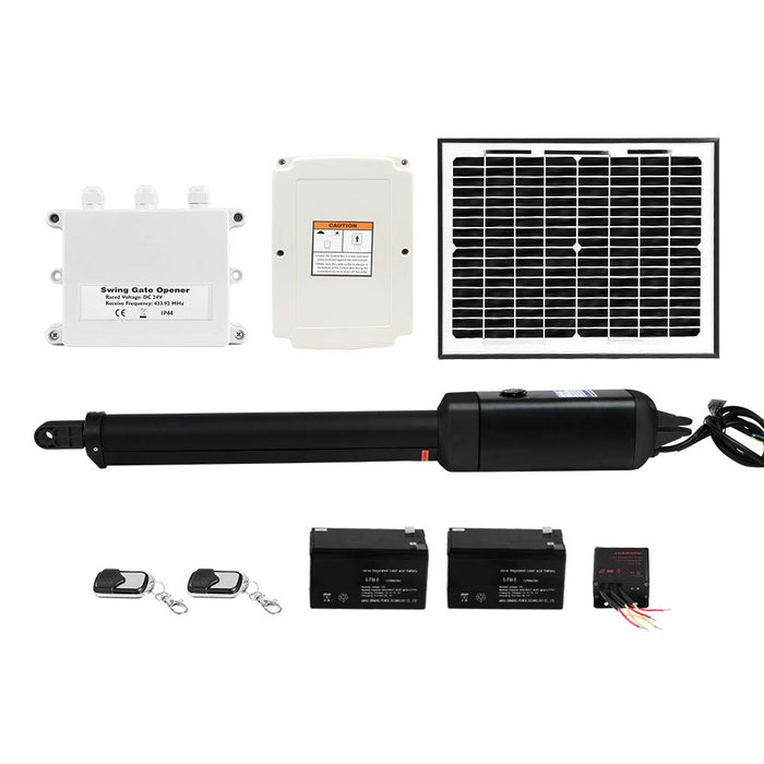 LockMaster Automatic Full Solar Power Swing Gate Opener Kit 600KG