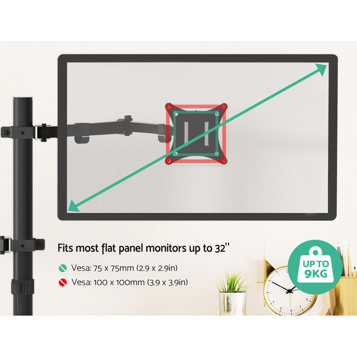 Artiss Monitor Arm Stand Laptop Tray Display Desk Mount Bracket Screen Holder