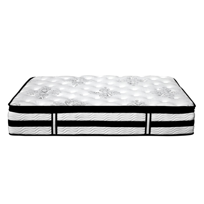 Giselle Bedding Super King Mattress Bed Euro Top Pocket Spring Firm Foam 34CM