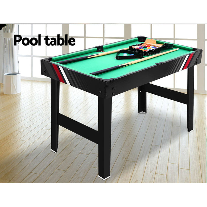 4FT 4-In-1 Soccer Table Tennis Ice Hockey Pool Game Football Foosball Kids Adult