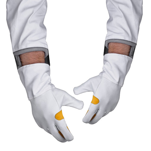 Beekeeping Bee Gloves Cow Hide Ventilated Heavy Duty Gloves  S