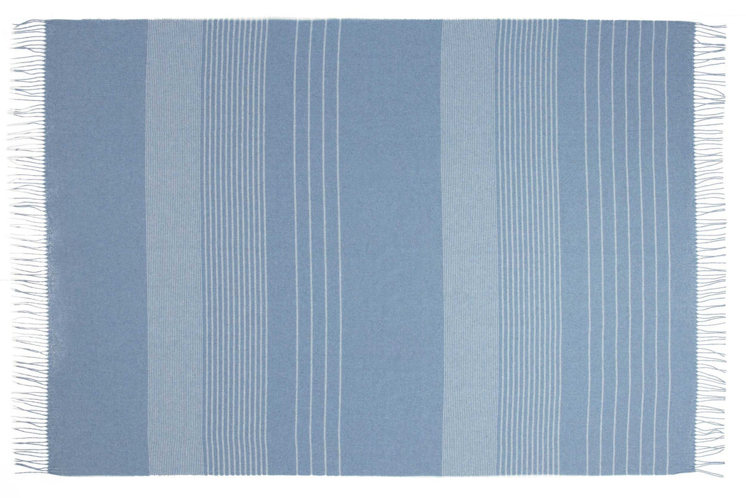 Paddington Throw - Fine Wool Blend - Forever Blue