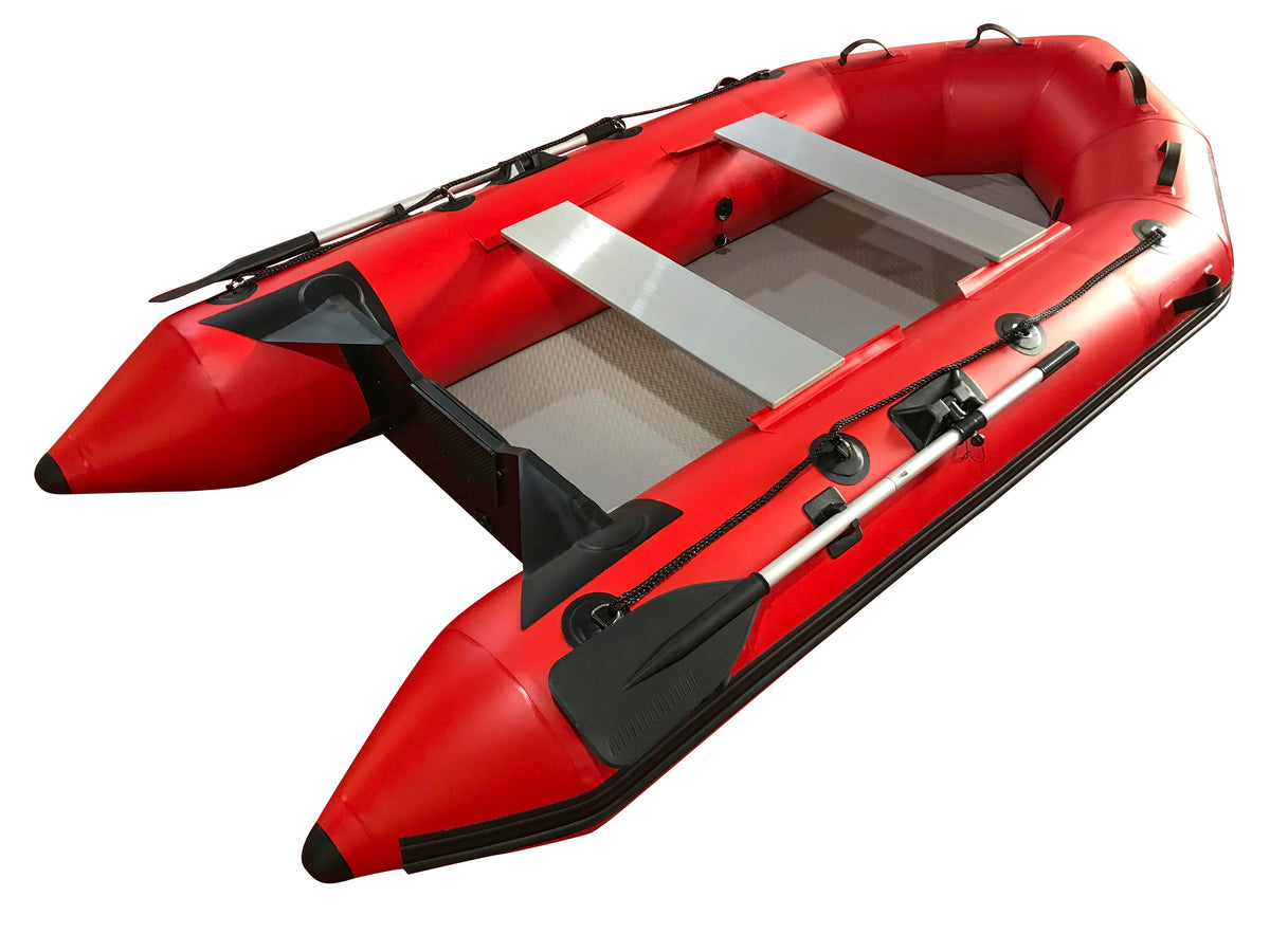 2.3m Inflatable Dinghy Boat Tender Pontoon Rescue- Red — RABSDirect.com.au