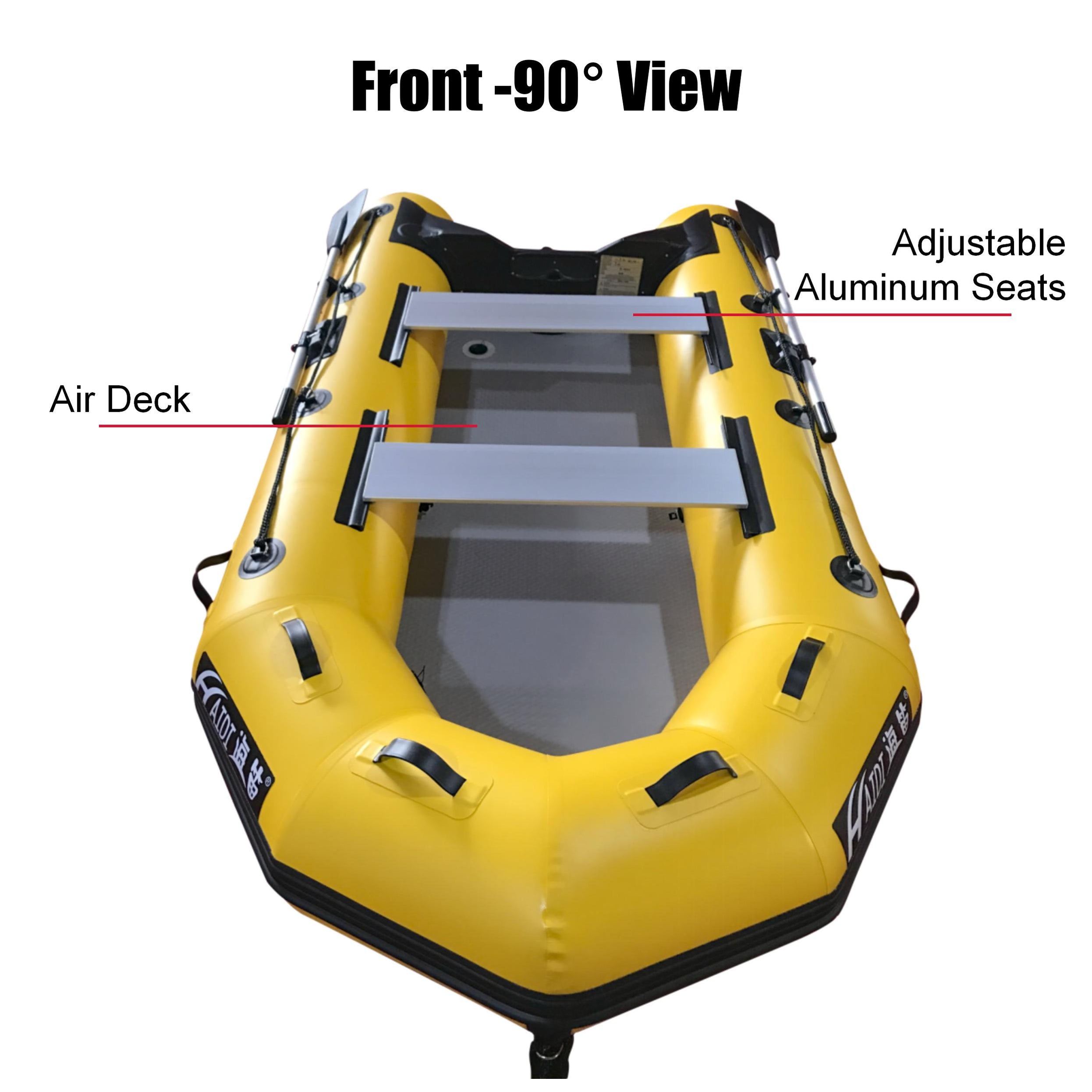 3m Inflatable Boat 3m Inflatable Dinghy Boat Tender Pontoon Rescue- Yellow — RABSDirect.com.au