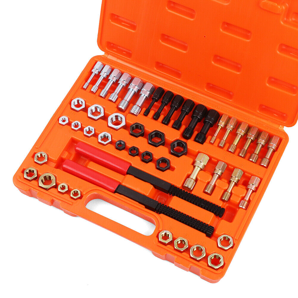 48-Pieces SAE and Metric Thread Restorer Kit Fractional Metric Thread ...