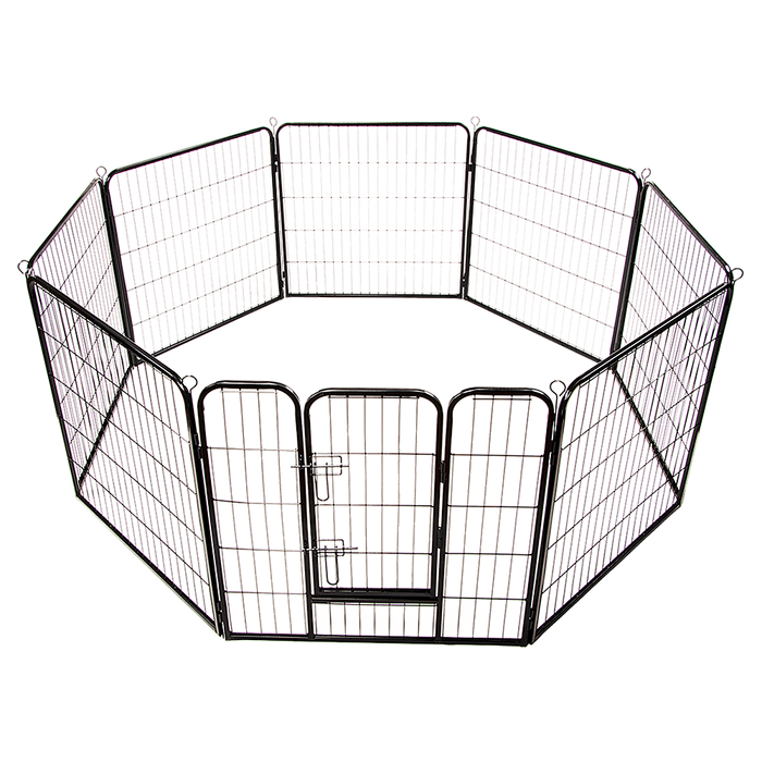 8 Panel Heavy Duty Pet Dog Playpen Puppy Exercise Fence Enclosure Cage