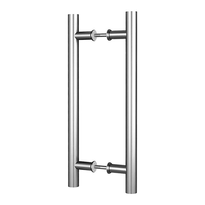 Round 300mm Push Pull Stainless Steel Door Handle Entrance Entry Shower Glass