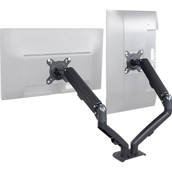 Dual Screen Gas-strut Monitor Stand Mount Desktop Bracket for LED/LC
