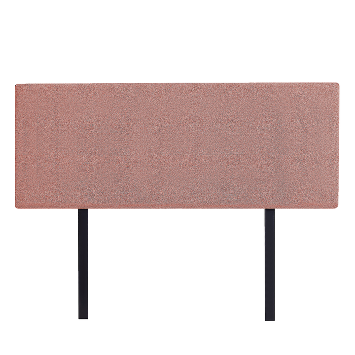 Linen Fabric Queen Bed Deluxe Headboard Bedhead - Pearl Copper Brown