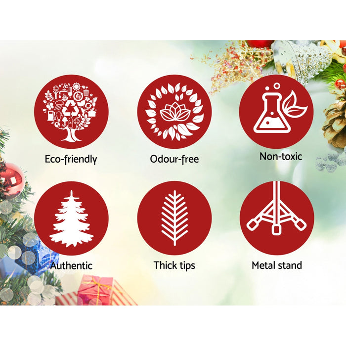 Jingle Jollys Christmas Tree 2.1M Xmas Trees Decorations Snowy 859 Tips