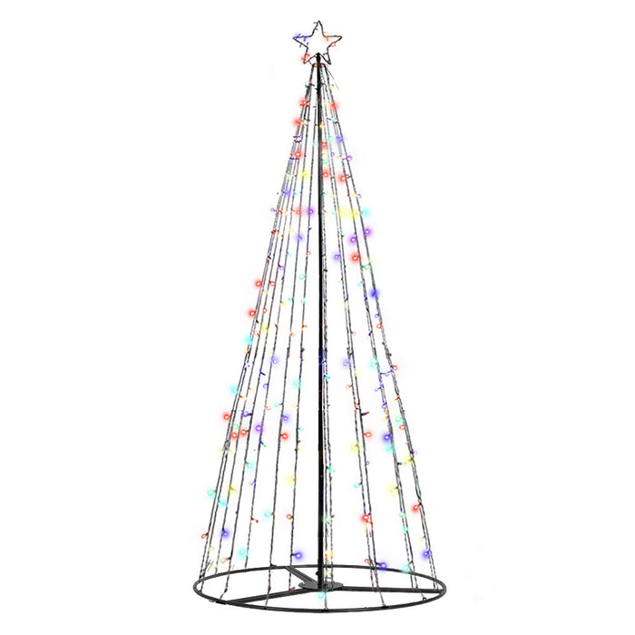 Jingle Jollys Solar Powered Christmas Tree 3.6M 8 Light Modes